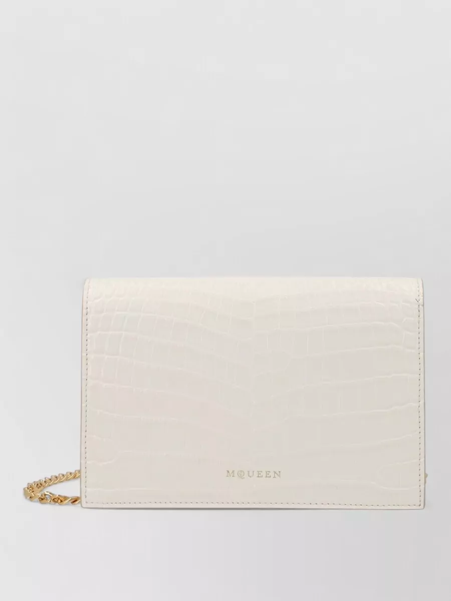 Alexander Mcqueen Skull Small Leather Clutch Bag
