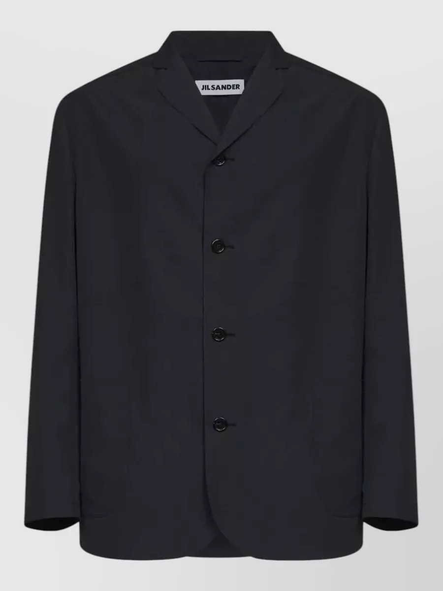 Jil Sander waterproof single-breasted boxy jacket