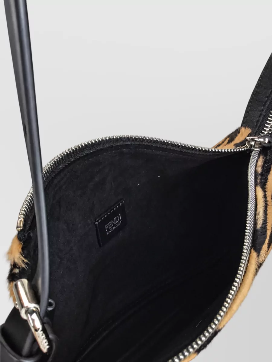 Fendi Baguette Leather Clutch Bag