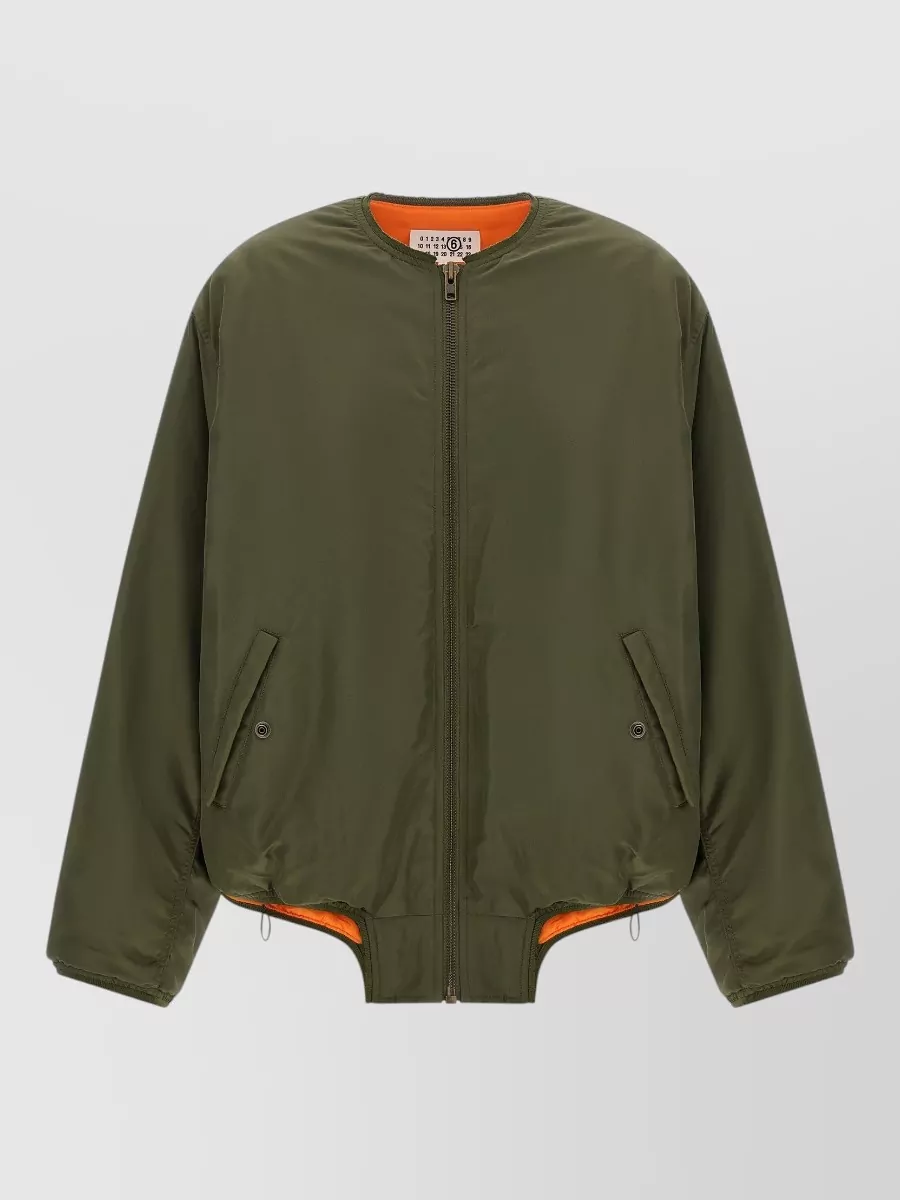 Mm6 Maison Margiela Asymmetric Hem Oversized Jacket
