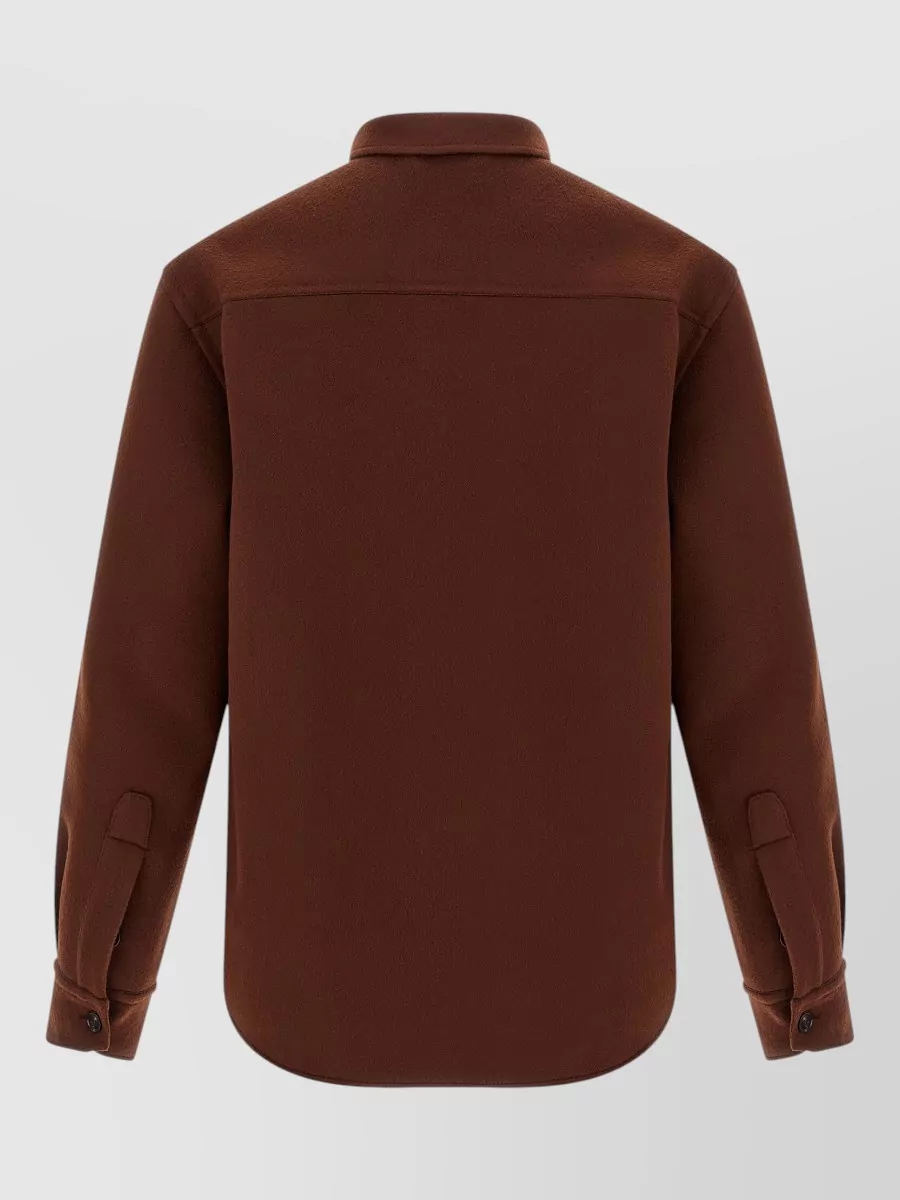 Brioni Wool Cashmere Overshirt Jacket