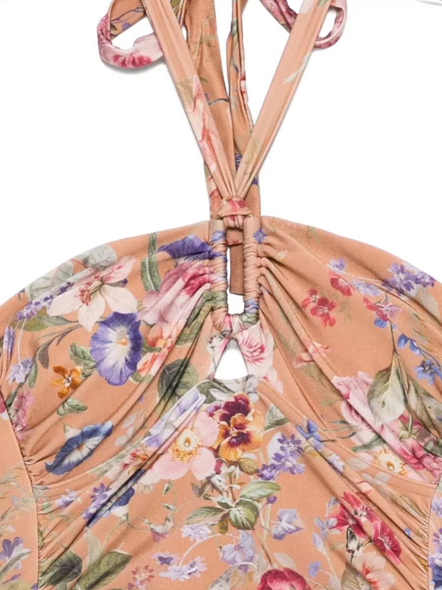 Zimmermann Polyamide Halterneck One-Piece Swimsuit