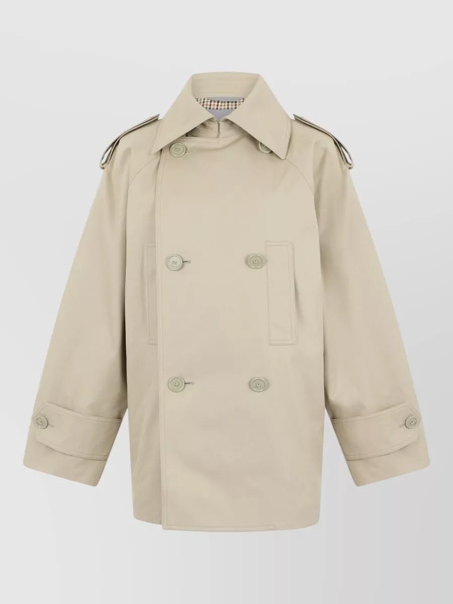 Balenciaga cotton double-breasted trench coat