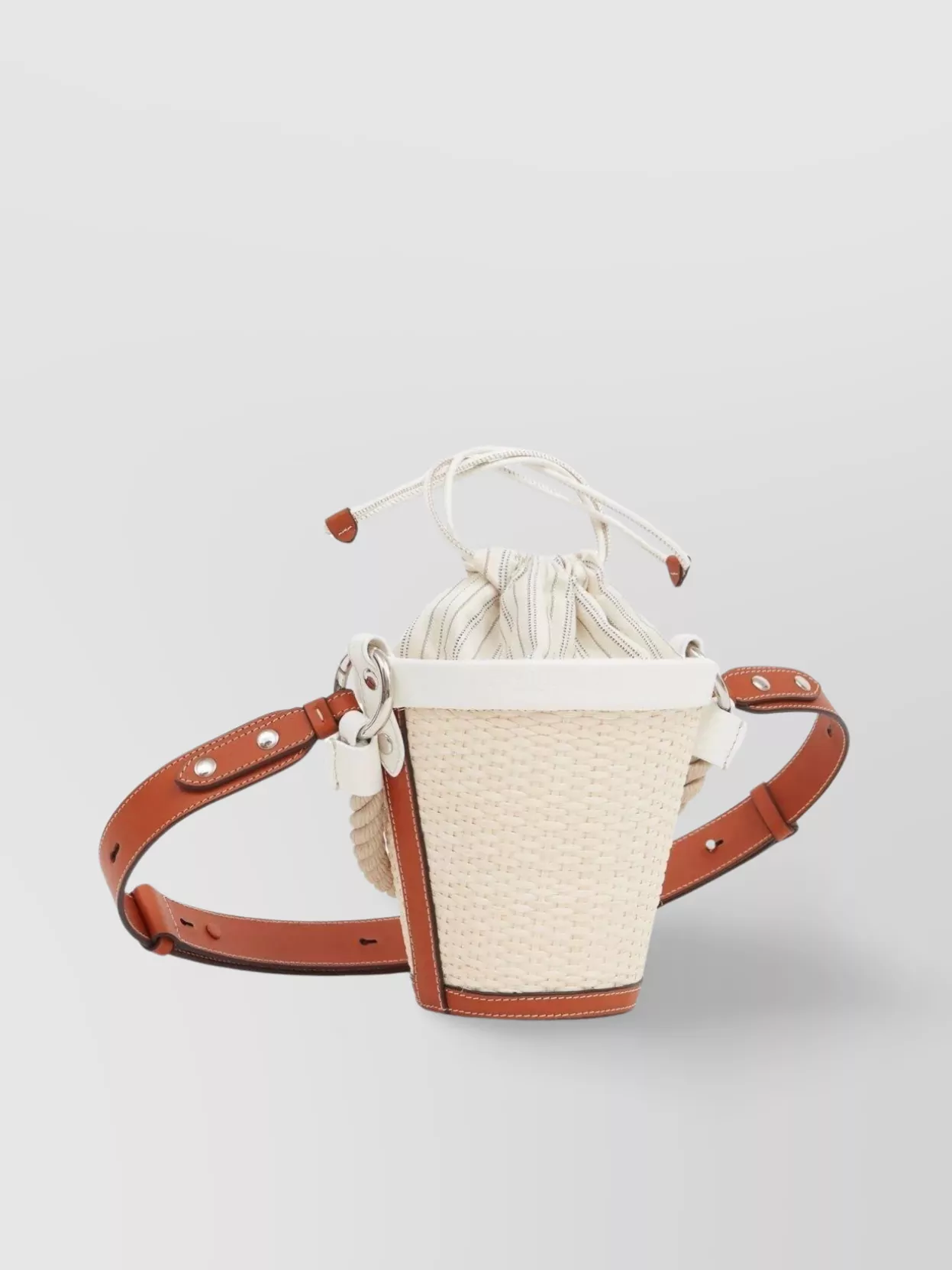 Maison Margiela Fire Bucket Raffia Shoulder Bag