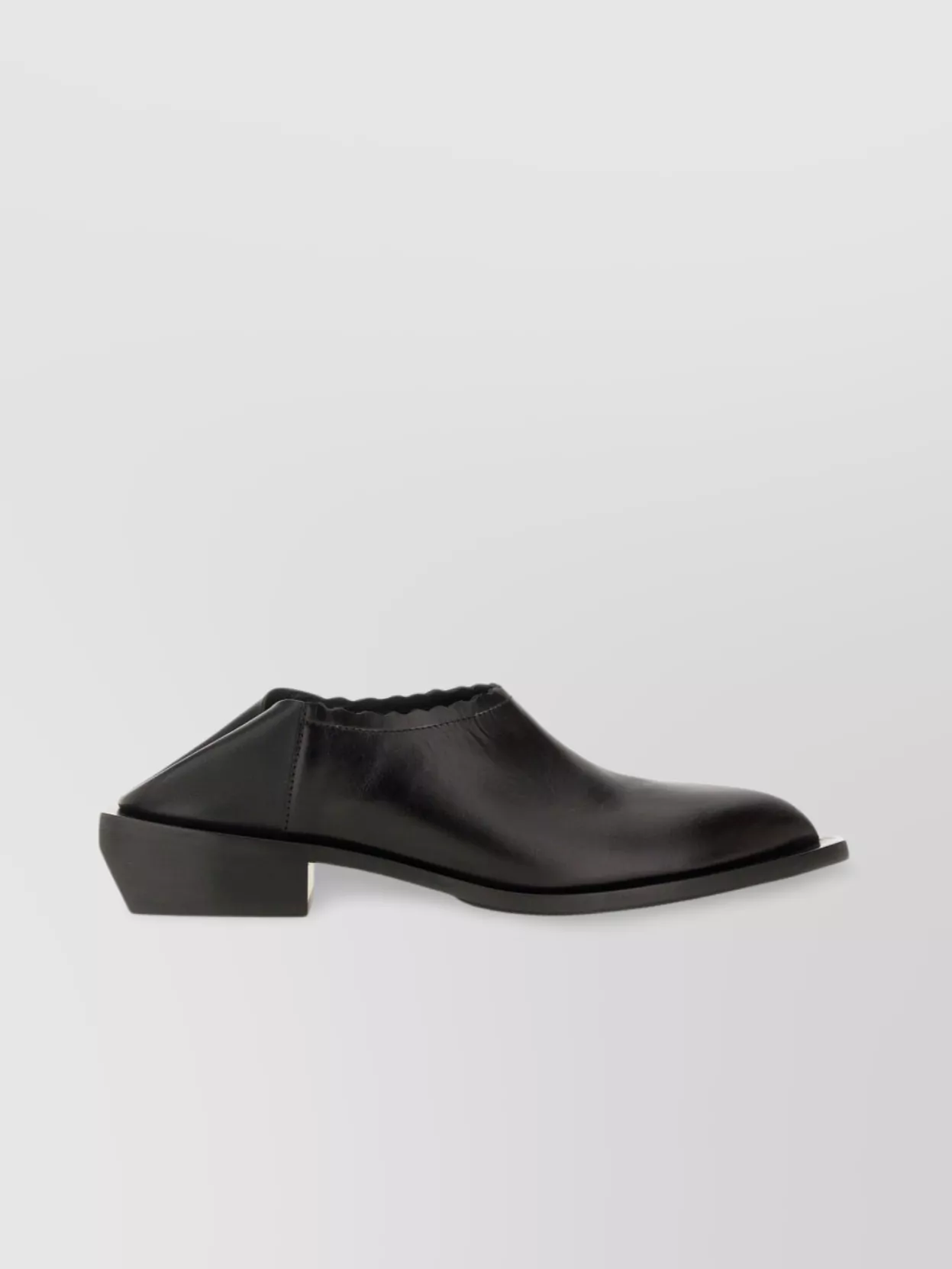 Moschino Pointed Toe Scalloped Edge Loafers