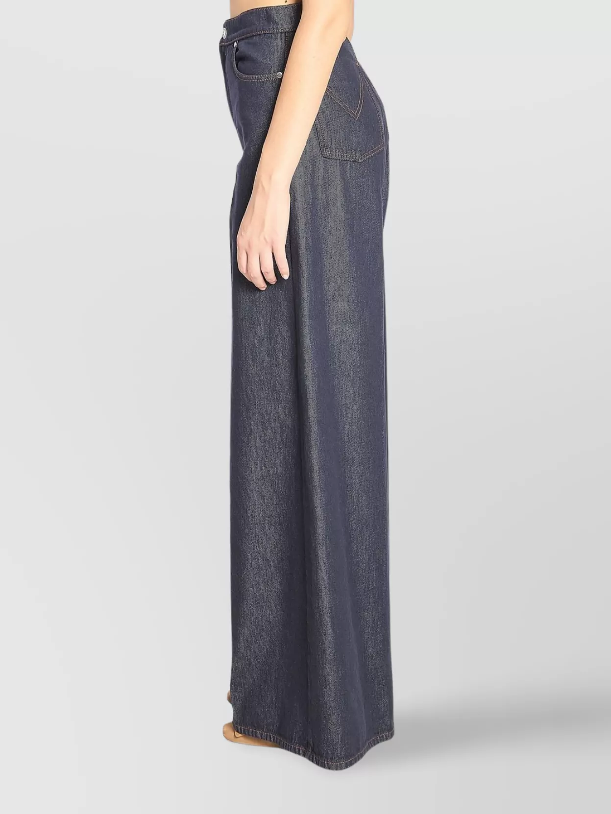 Max Mara Wide-Leg Denim Trousers With Five Pockets