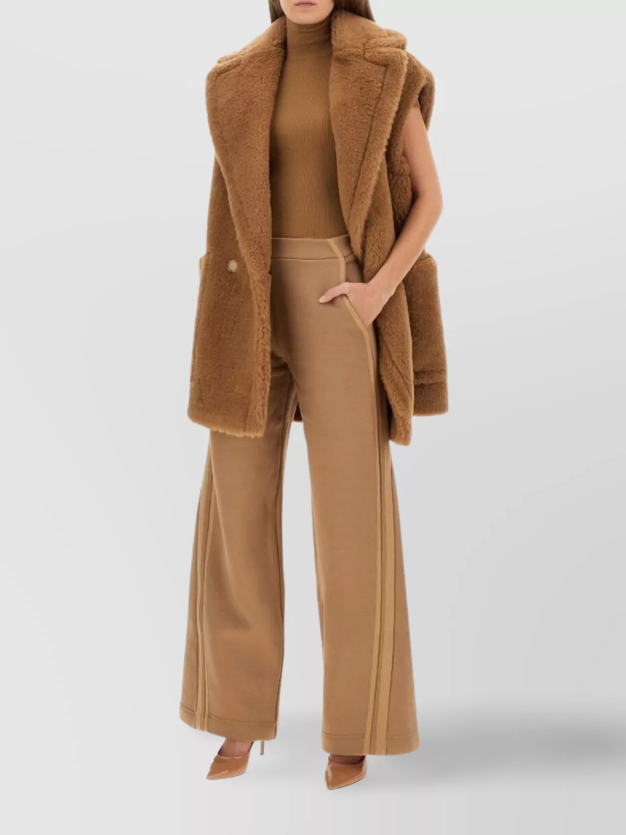 Max Mara Cotton Wide-Leg Trousers