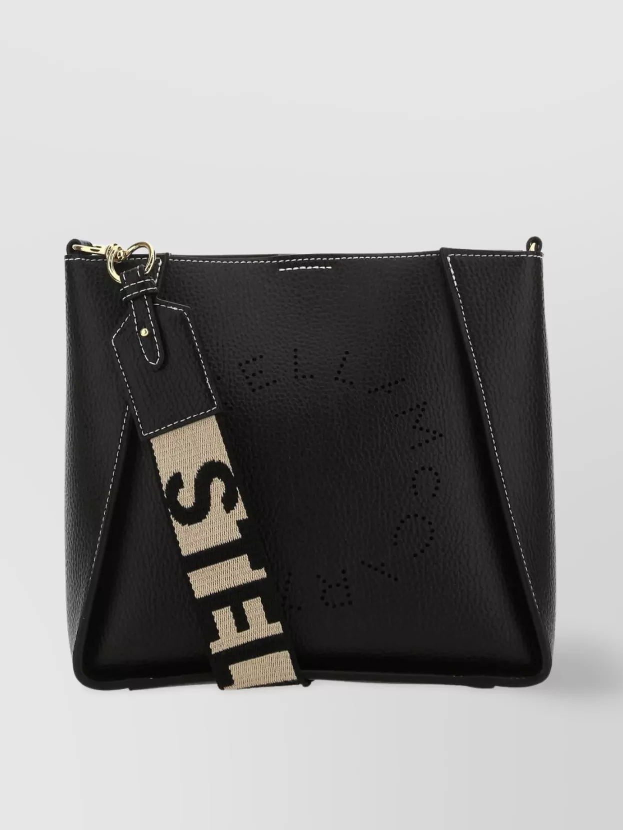 Shop Stella Mccartney Textured Leather Mini Shoulder Bag