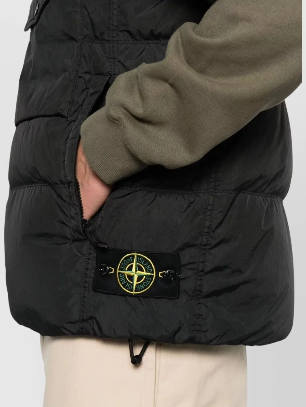 Stone Island Wind Resistant Crinkle Down Vest