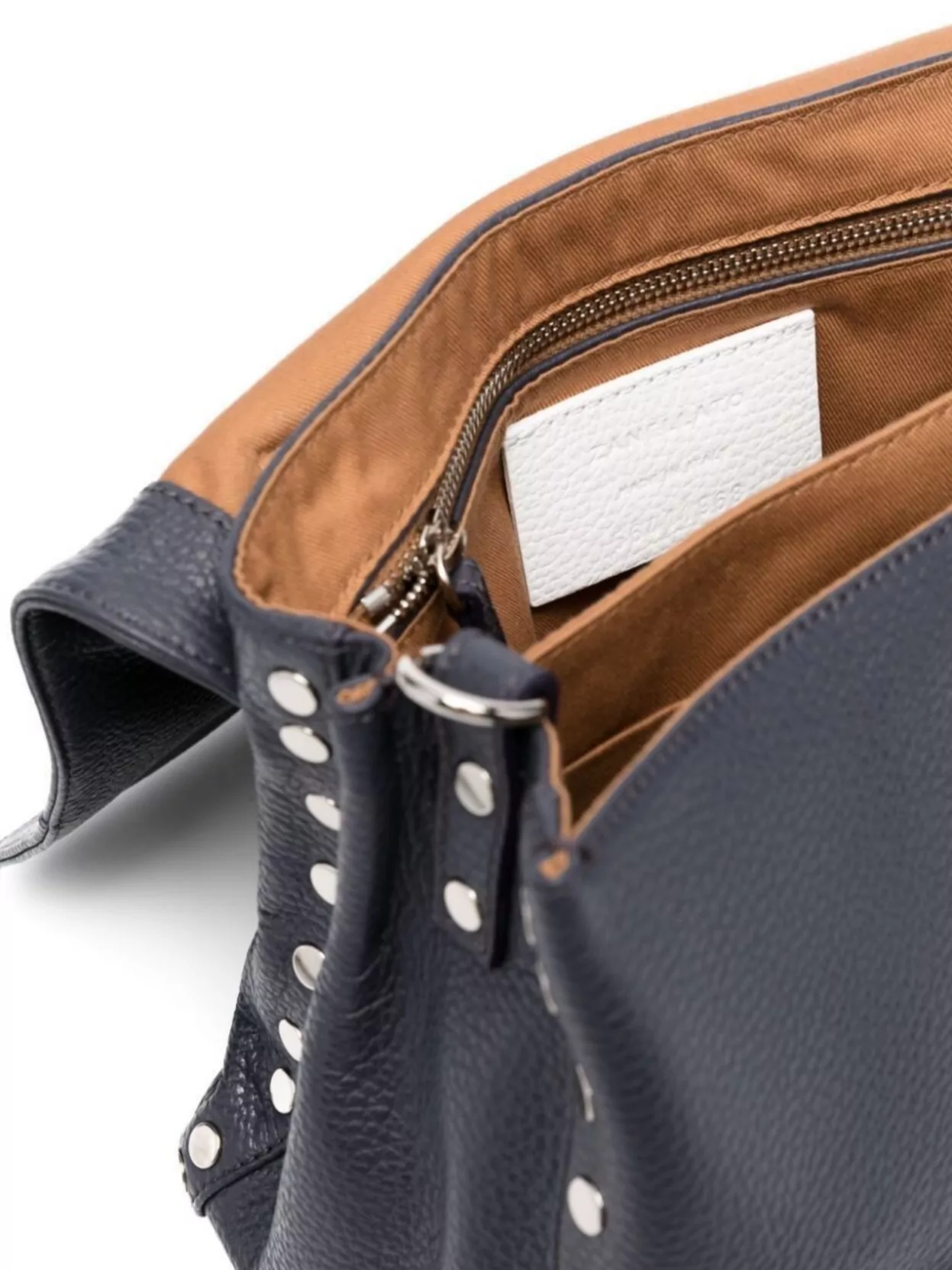 Zanellato Shoulder Bag With Stud Embellishment And Top Handle