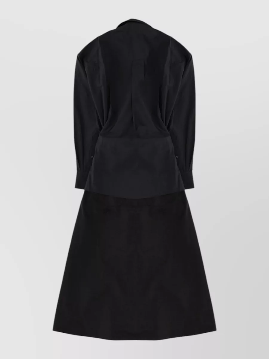 Alexander Wang Organic Cotton Long Wrap Dress