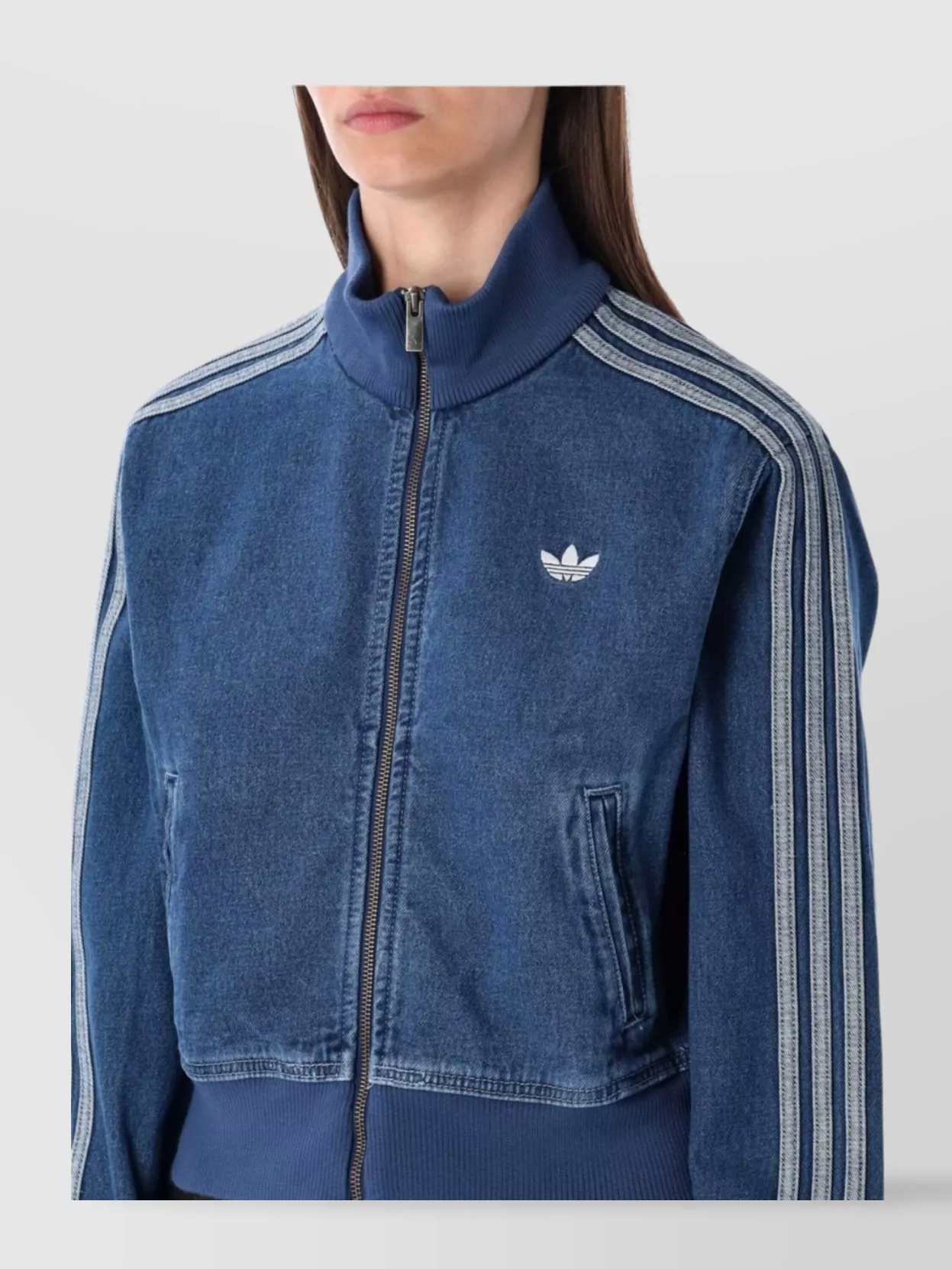 Adidas Originals Denim Track Jacket Stripes