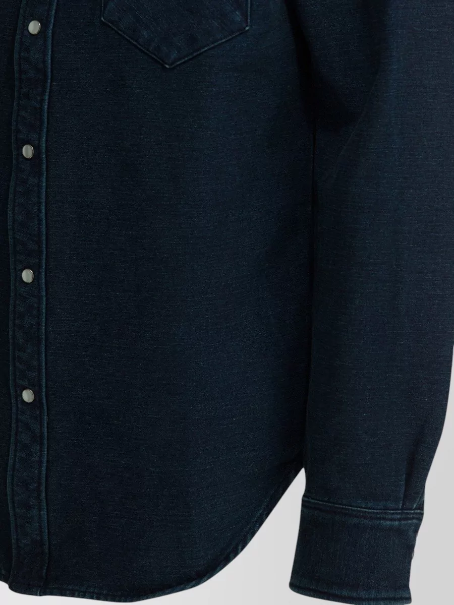 Rrl By Ralph Lauren Suede Western Shirt