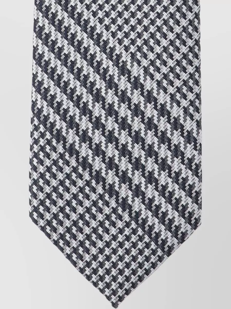 Tom Ford Slim Houndstooth Tie Narrow Blade Design