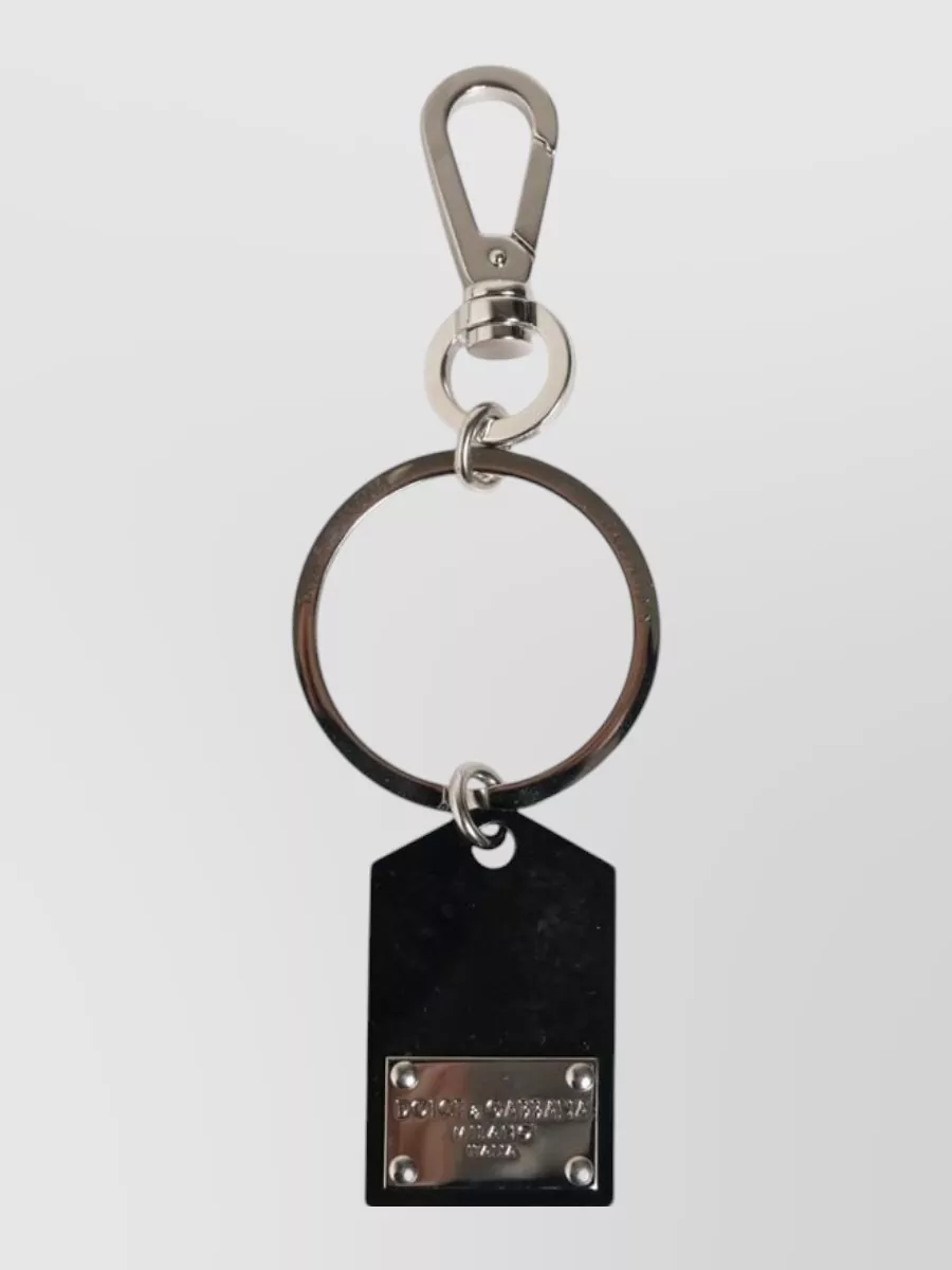 Dolce&Gabbana logo plaque keyring