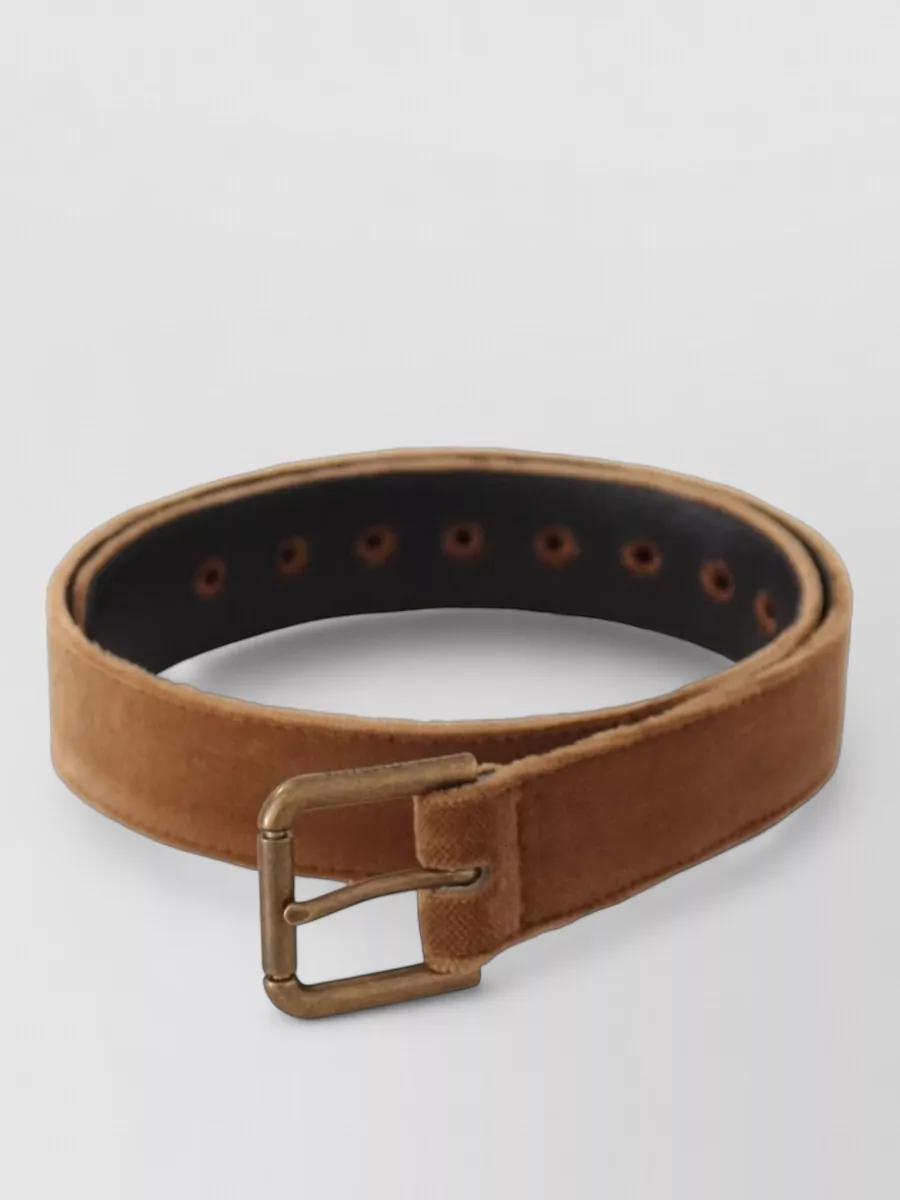 Dolce&Gabbana leather velvet belt