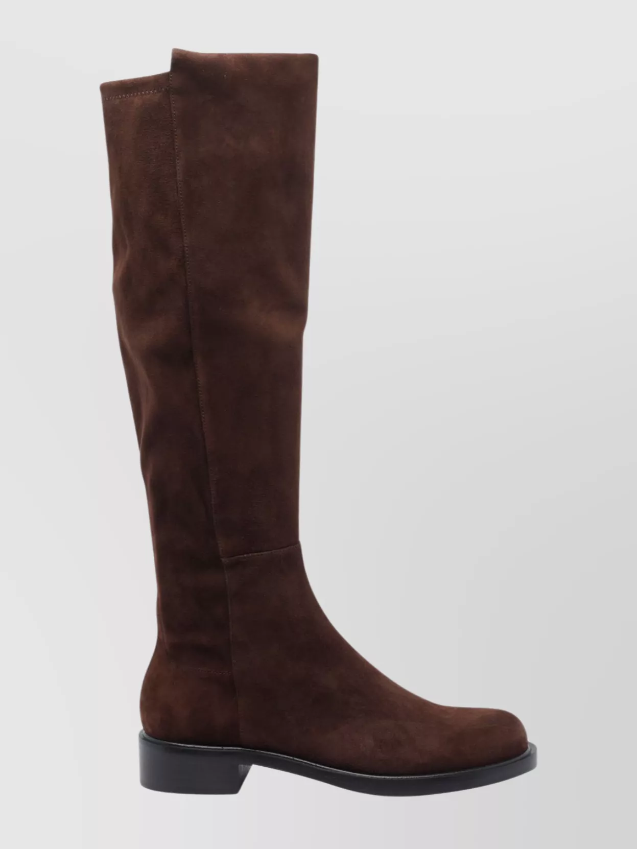Stuart Weitzman High Suede Ankle Boots With Block Heel
