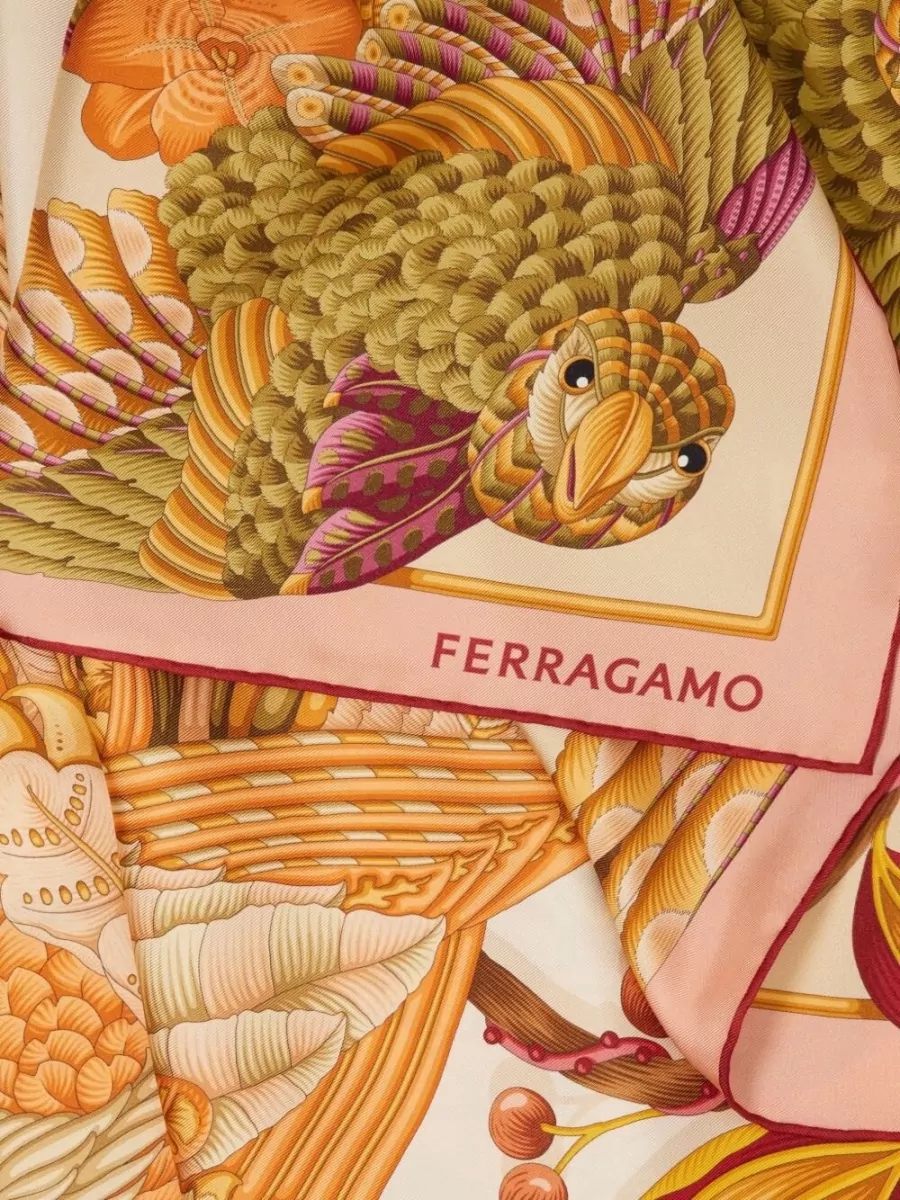 Ferragamo Silk Printed Scarf