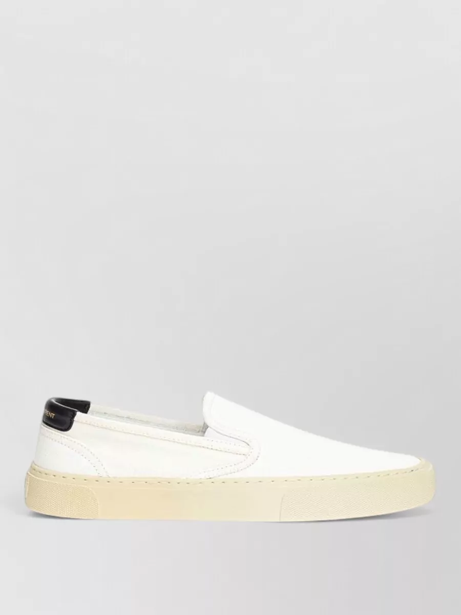 Saint Laurent Cotton Slip-On Sneakers