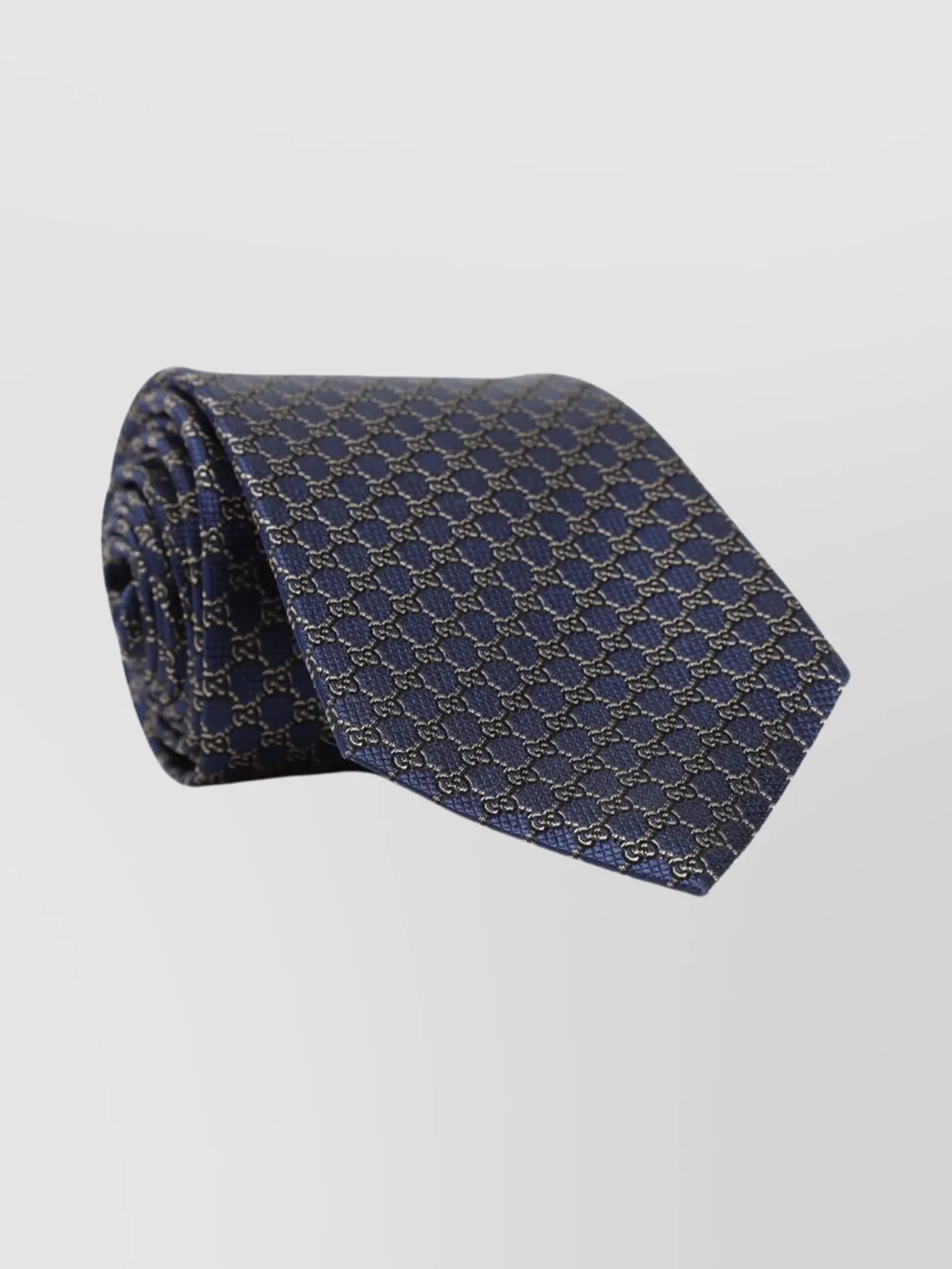 Gucci Adjustable Geometric Pattern Silk Tie