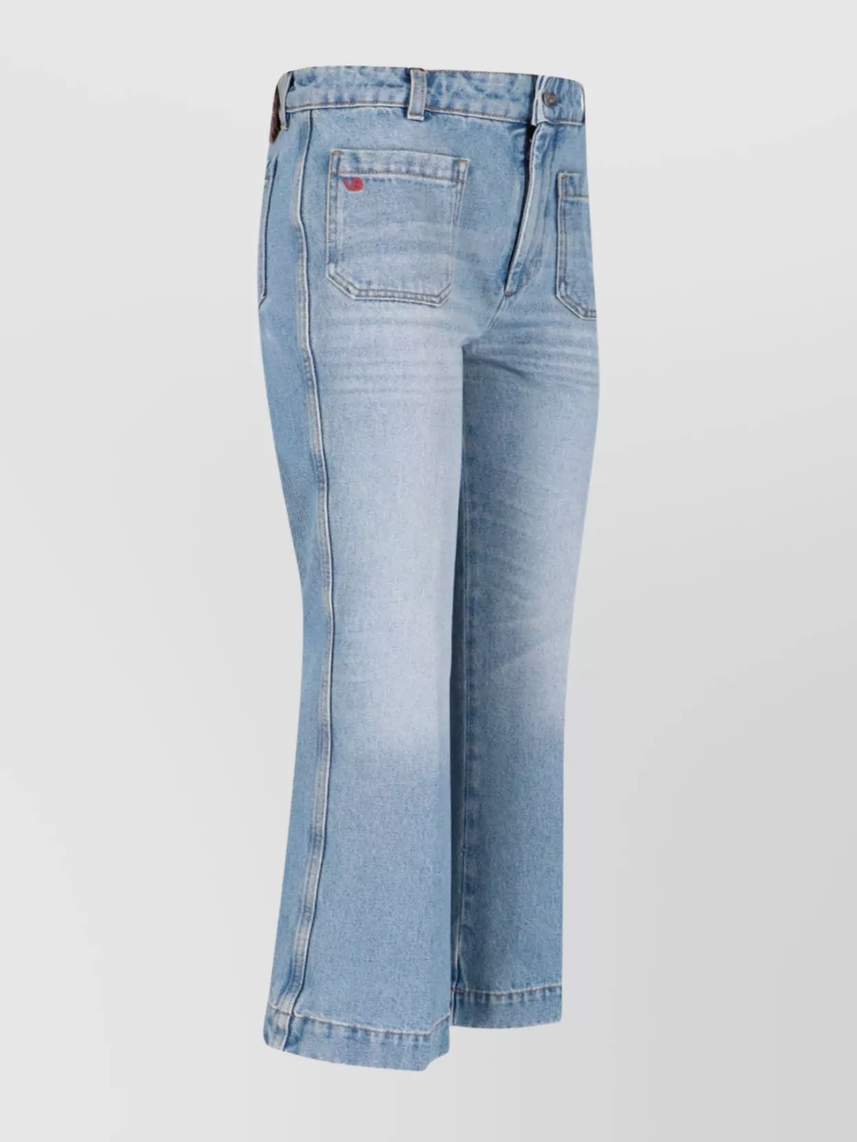 Victoria Beckham Straight Trousers With Front And Back Pockets