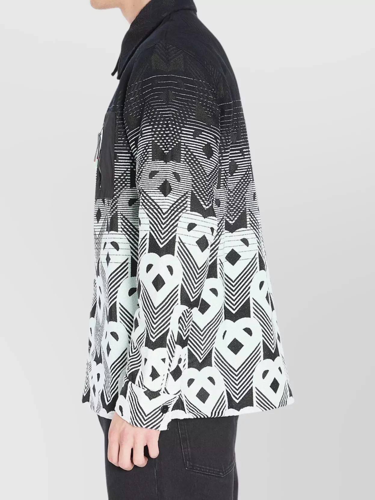 Casablanca Jacquard Zip Pocket Overshirt