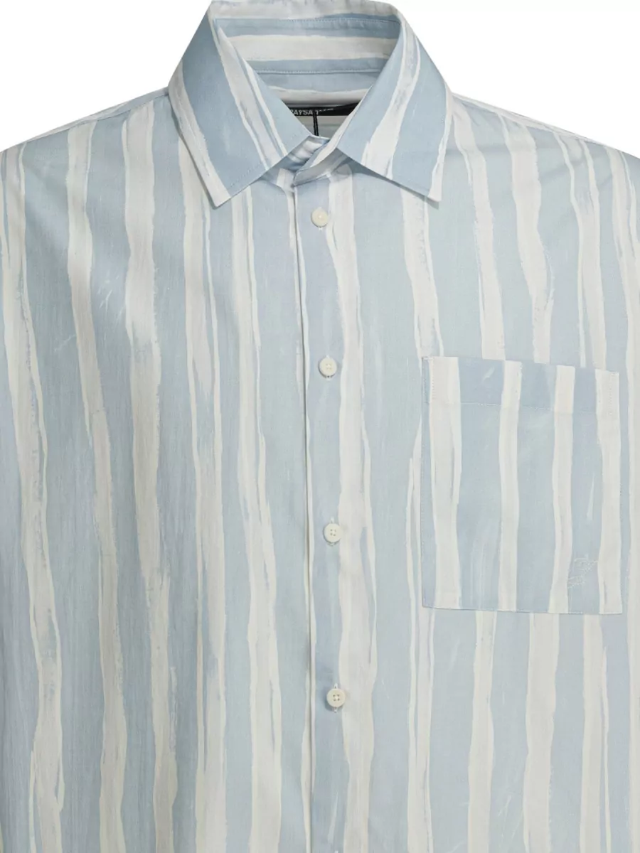 Jacquemus Long Sleeve Striped Shirt Button Down Collar
