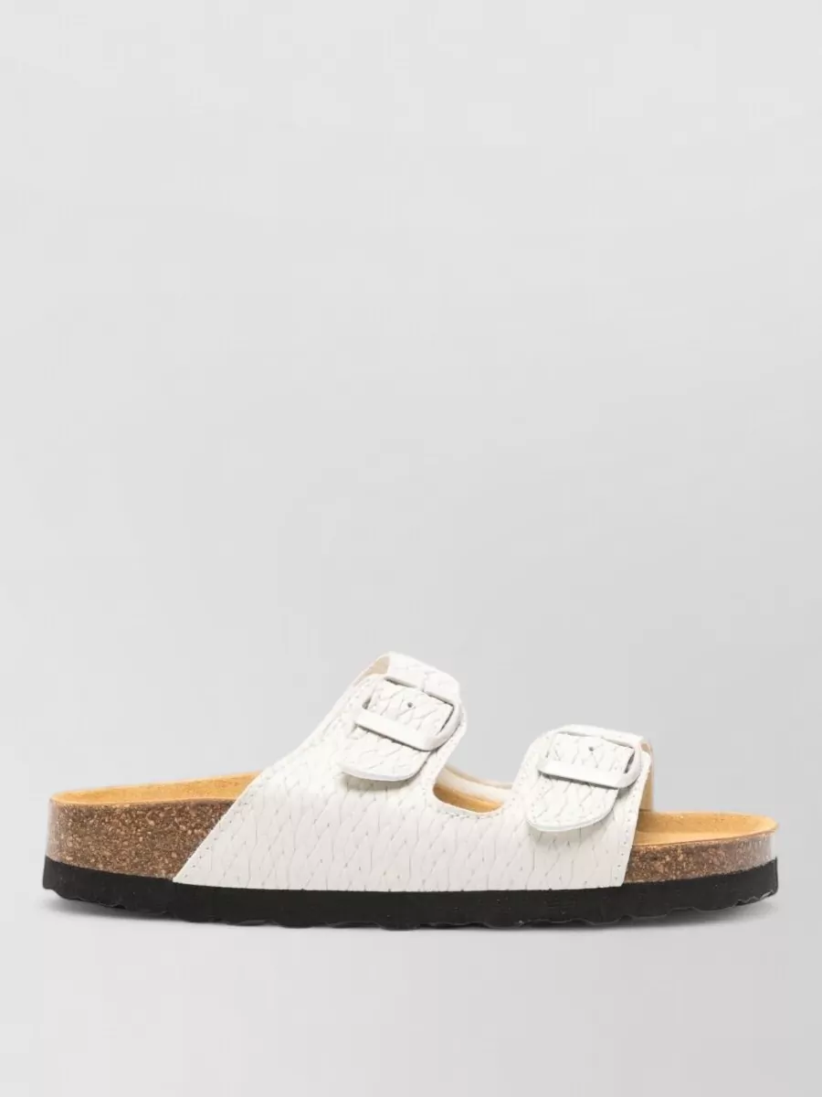 Woolrich Leather Printed Slides