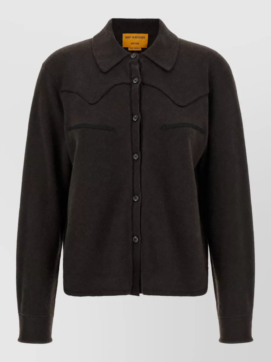 Guest In Residence Cashmere cropped shirt