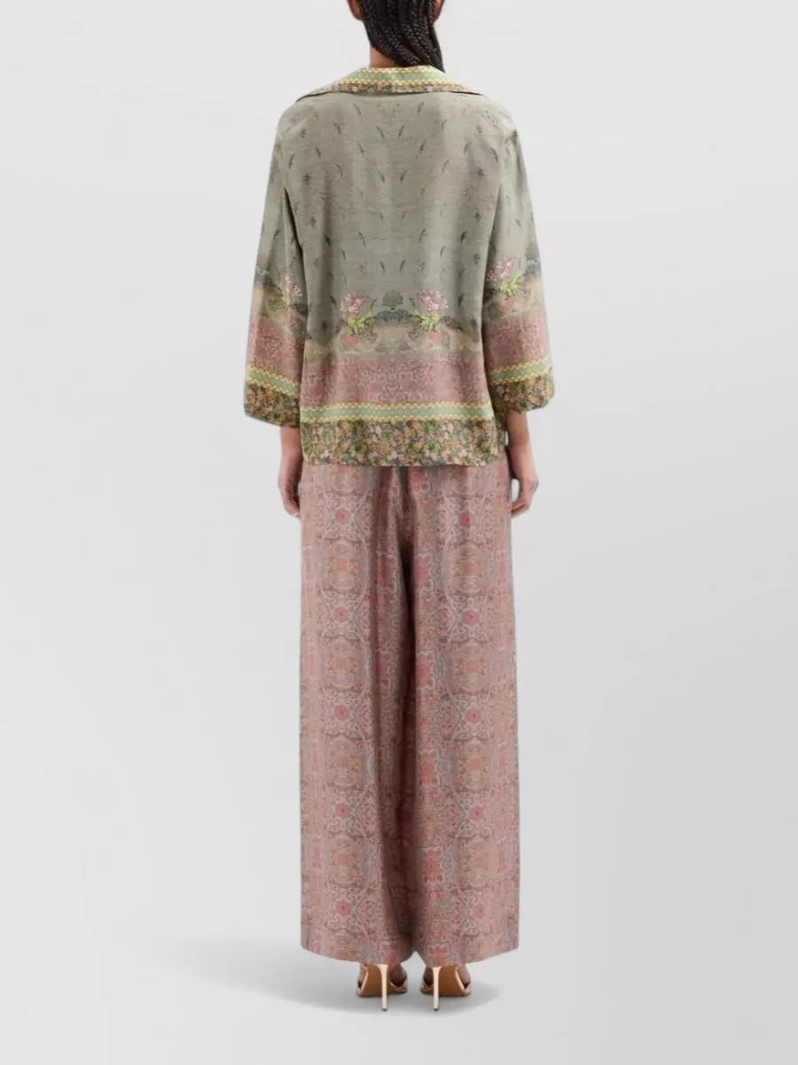Pierre Louise Mascia Silk Printed Shirt