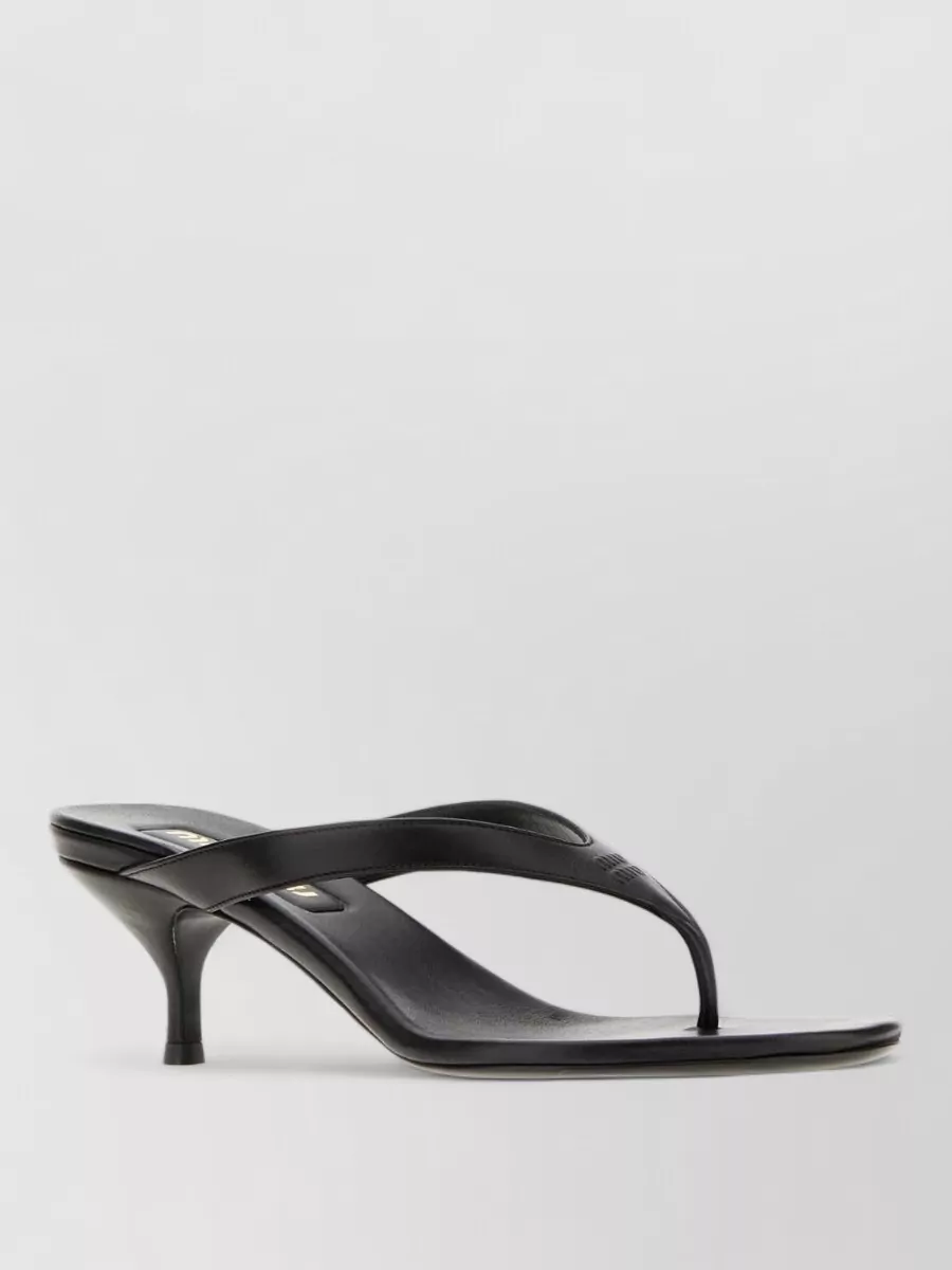 Miu Miu leather thong sandals