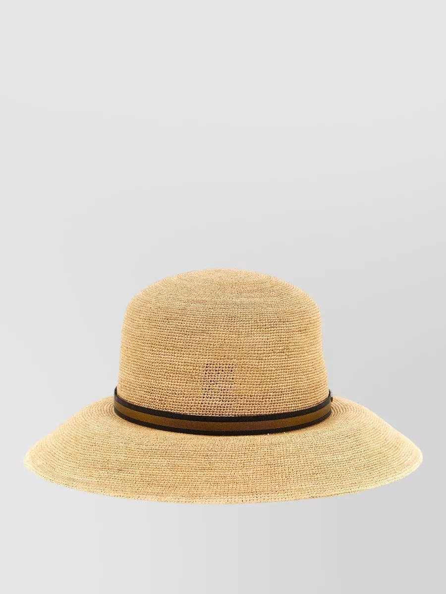 Borsalino Raffia Wide-Brim Sun Hat