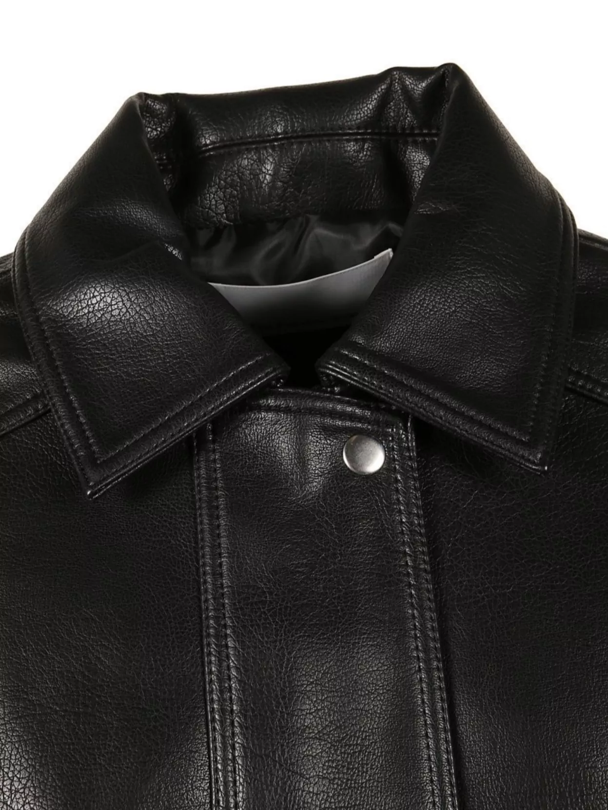 The Frankie Shop Prescott Textured Faux Leather Outerwear