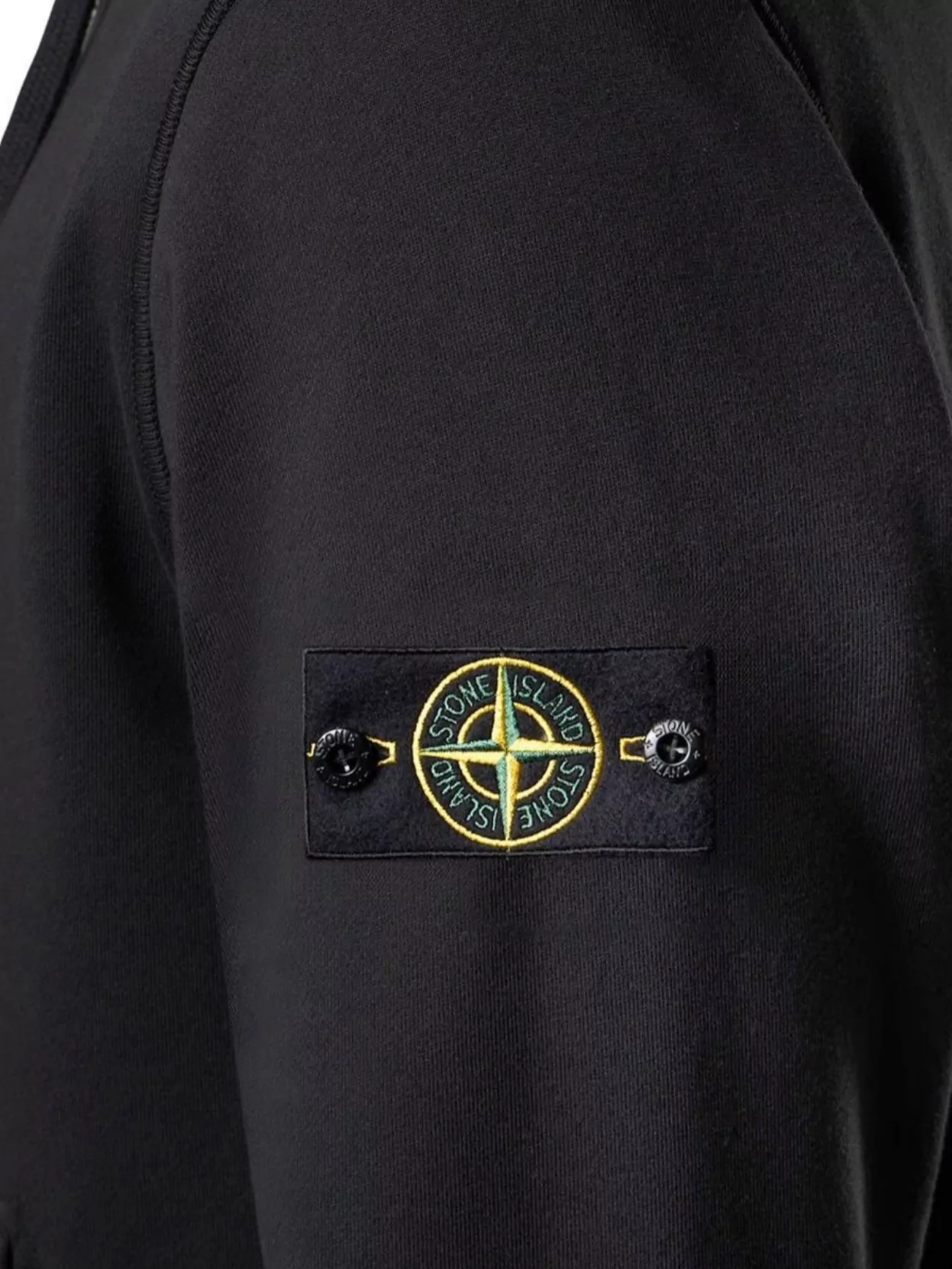 Stone Island Hooded Long Sleeve Cotton Sweatshirt