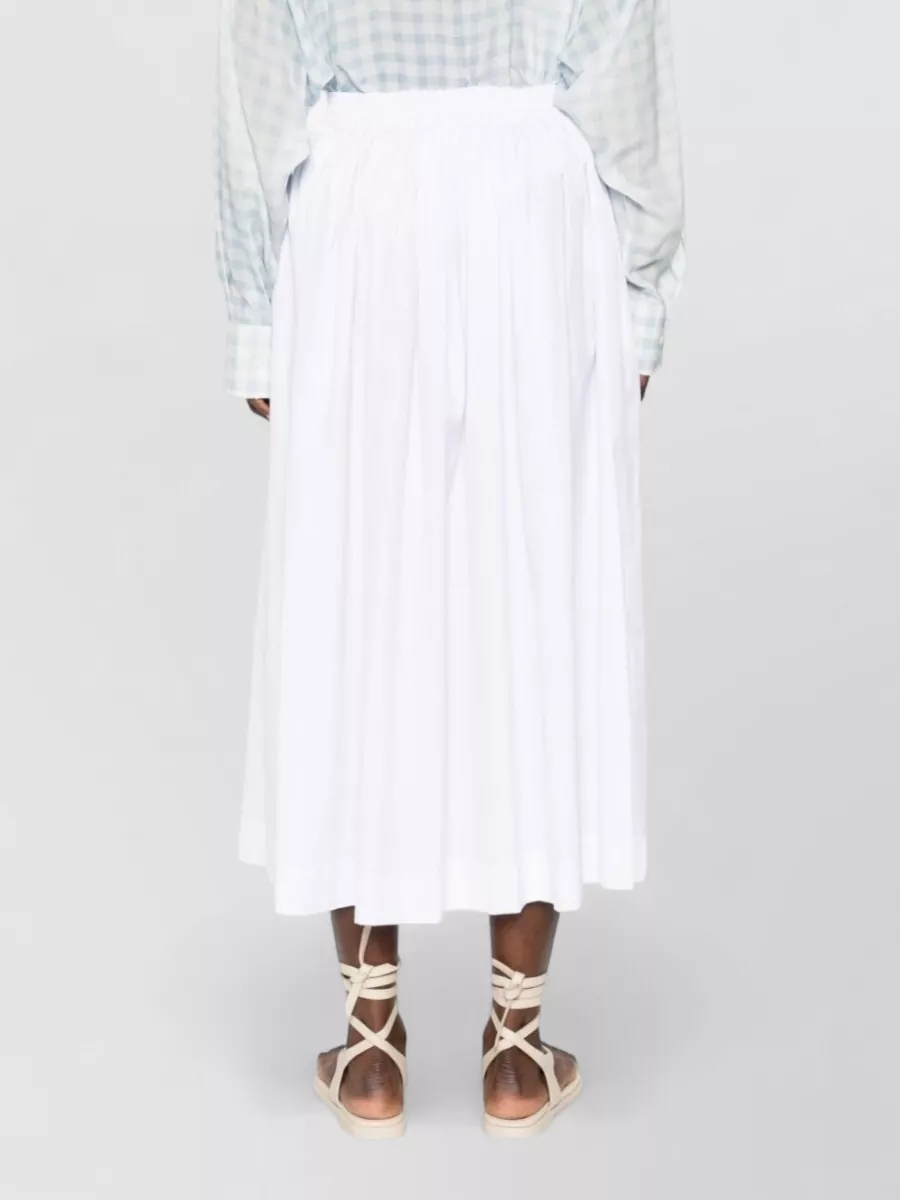 Ermanno Scervino Cotton Skirt High Waist Midi Length