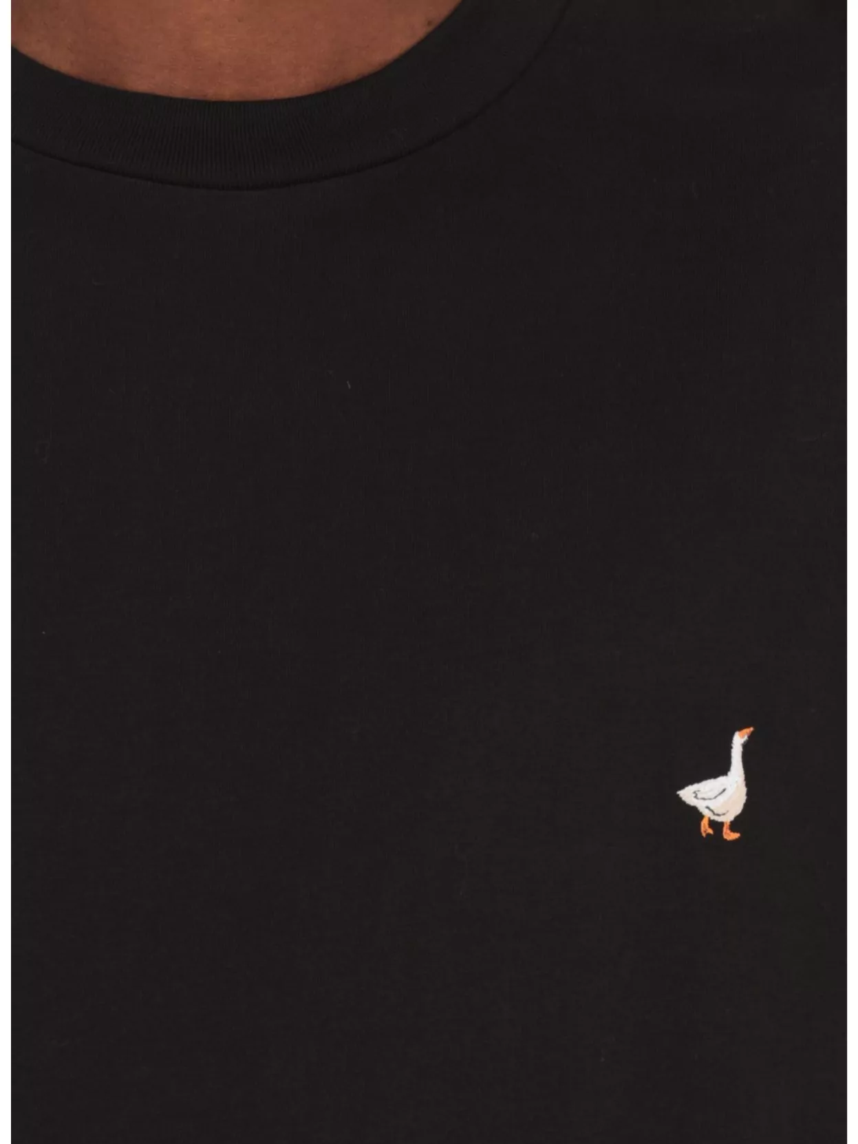 Moschino Crew Neck Logo Embroidered T-Shirt