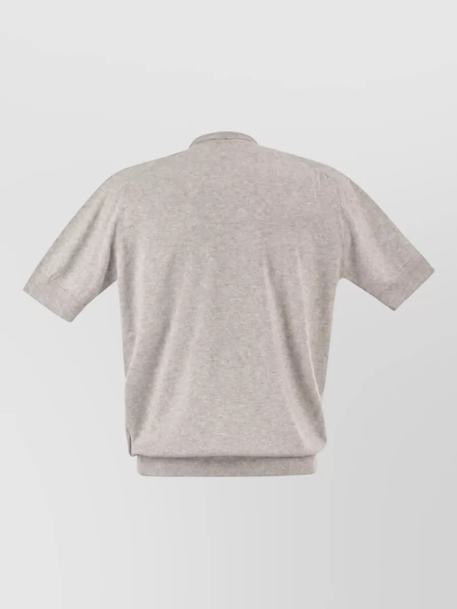 Pt Torino Ribbed Cotton Knit Sweatshirt