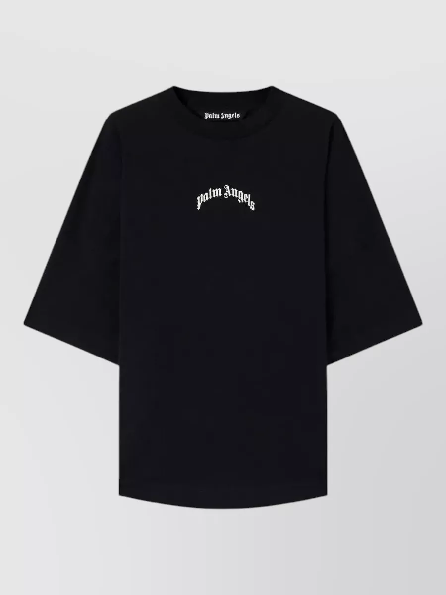 Palm Angels Oversized Logo Print T Shirt