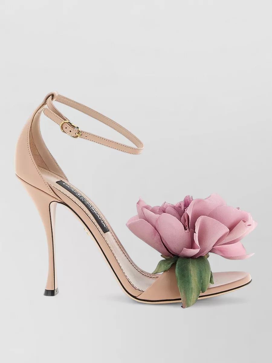 Dolce&Gabbana Leather Bouquet Sandals