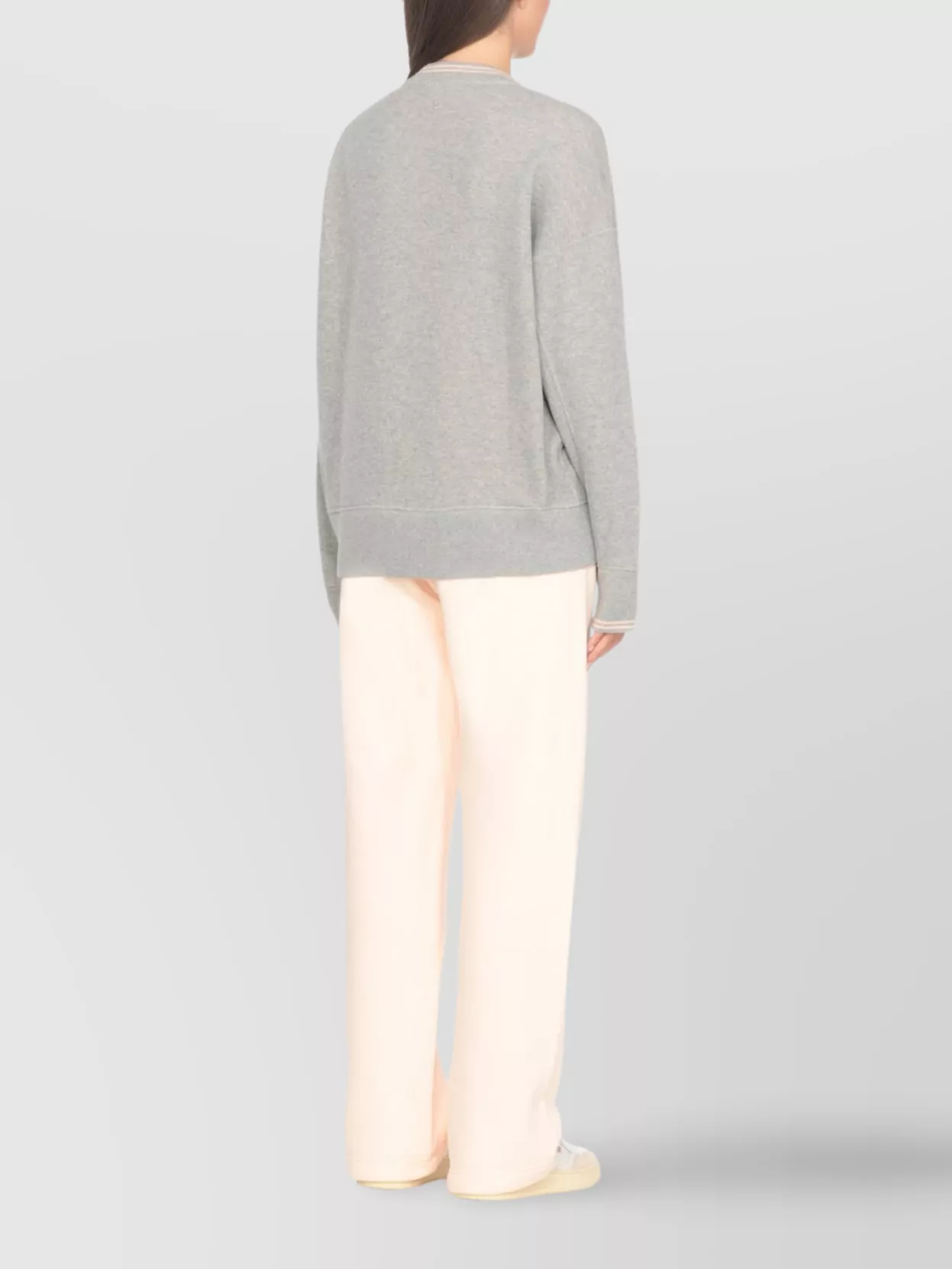 Autry Ribbed Crew Neck Knitwear With Long Sleeves