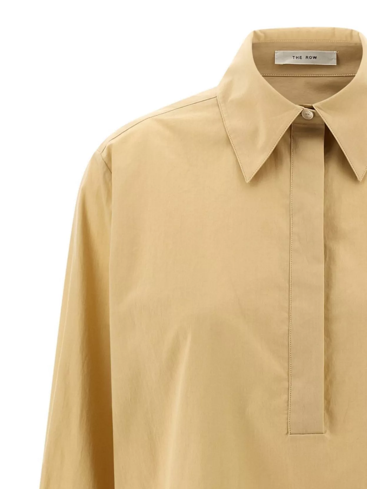The Row Collared Long Sleeve Button Front Shirt