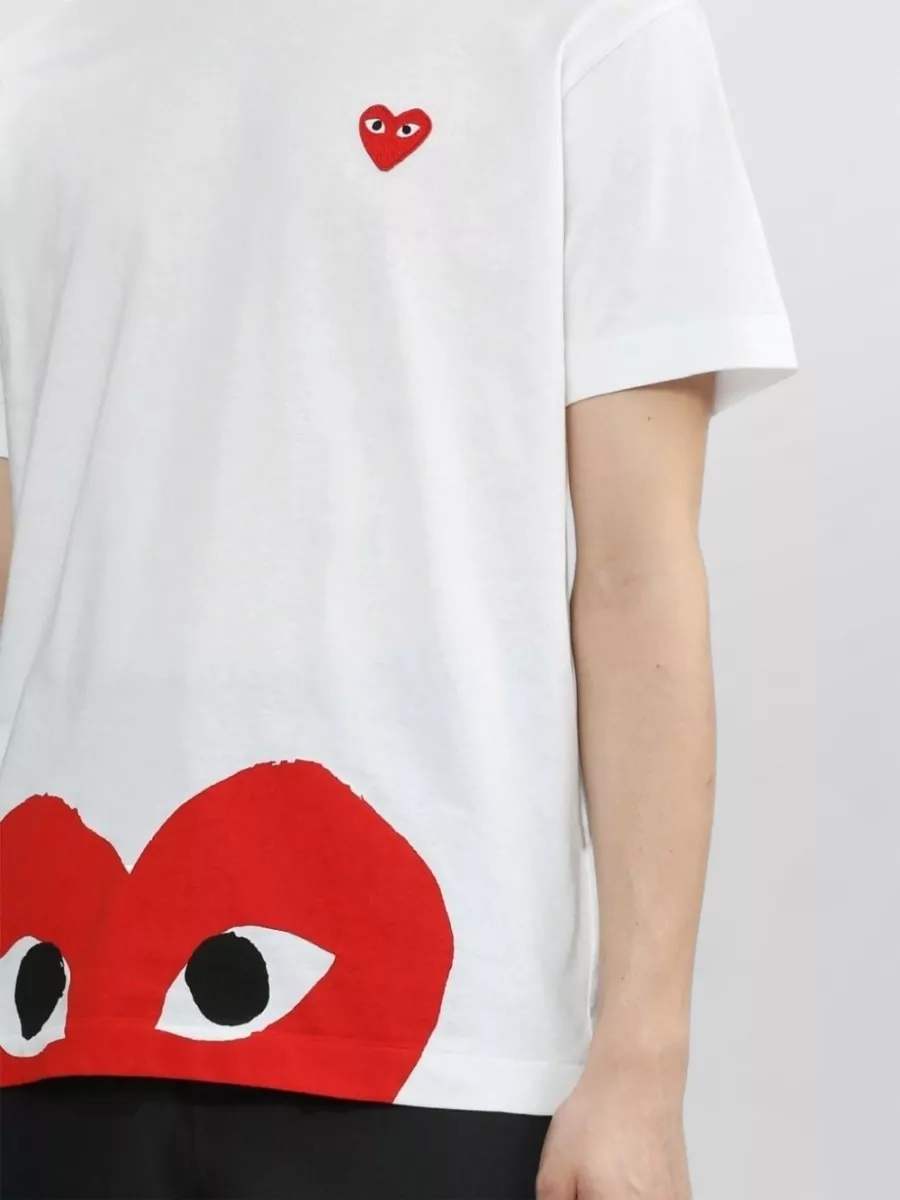 Comme Des Garçons Cotton Logo Print Short-Sleeve T-Shirt