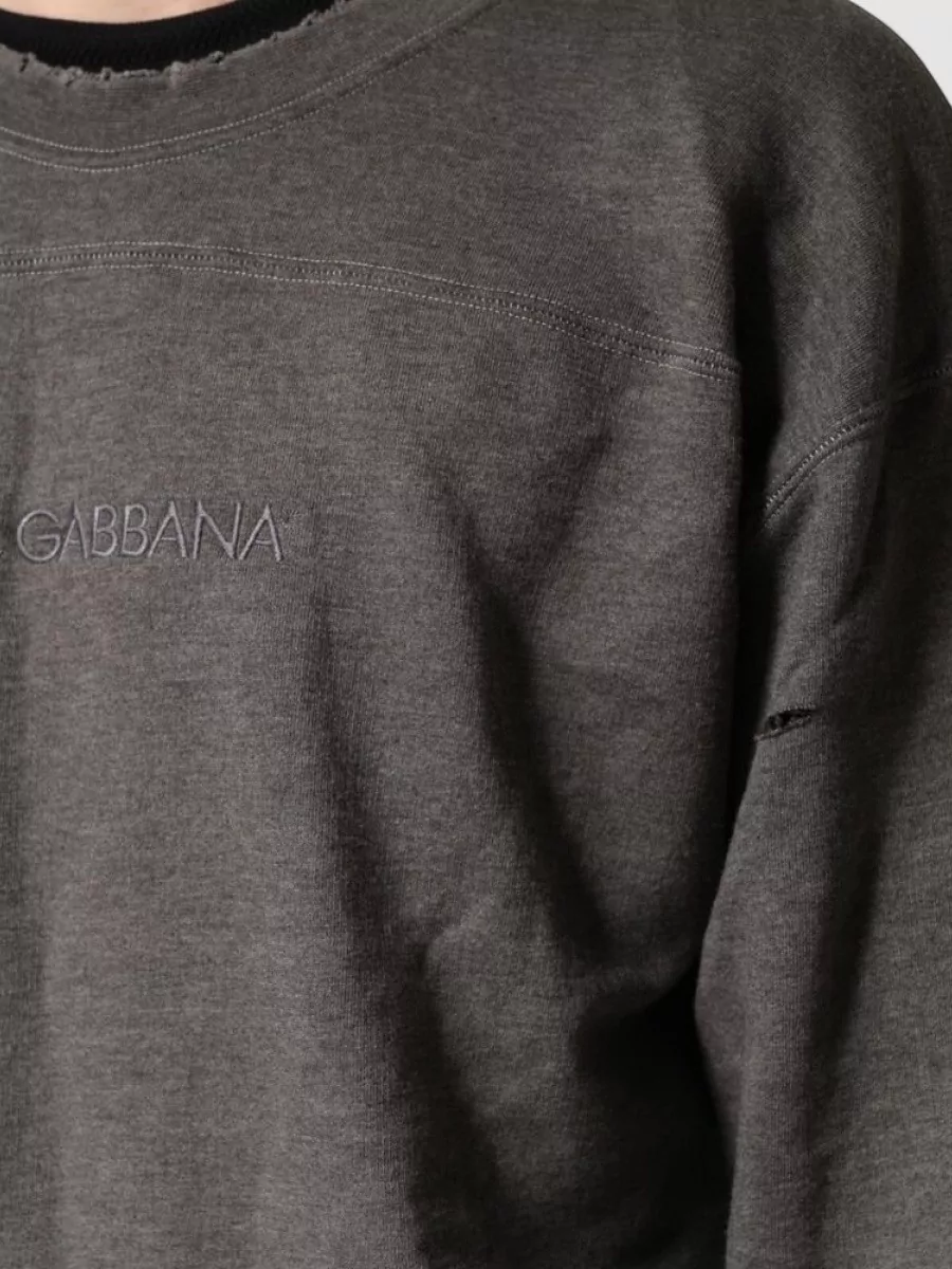 Dolce&Gabbana Cotton Crew Neck Sweatshirt