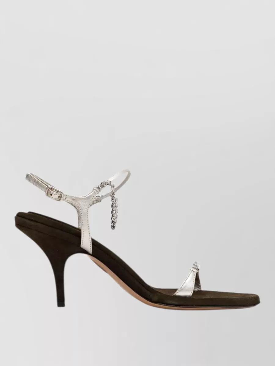 Chloé leather crystal-embellished sandals