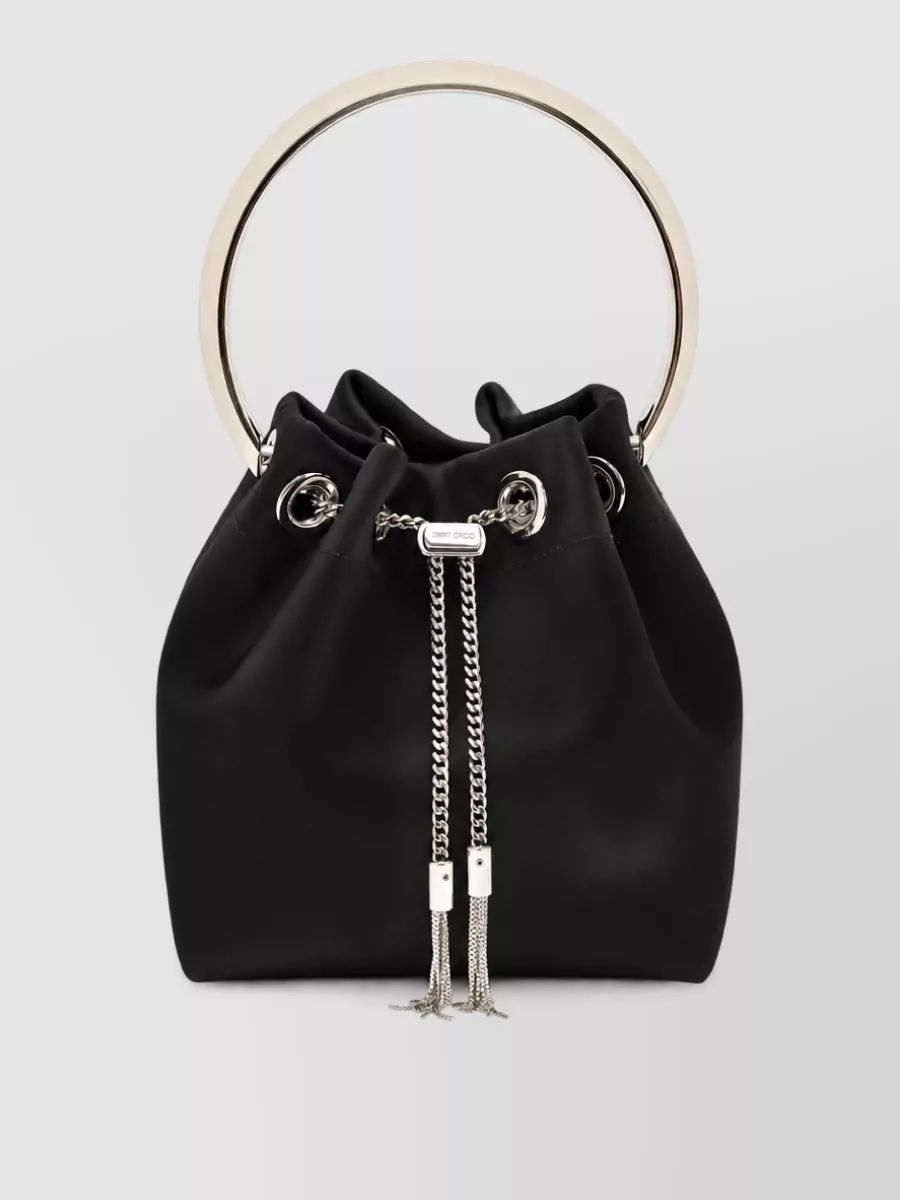 Jimmy Choo bon bon silk bucket bag
