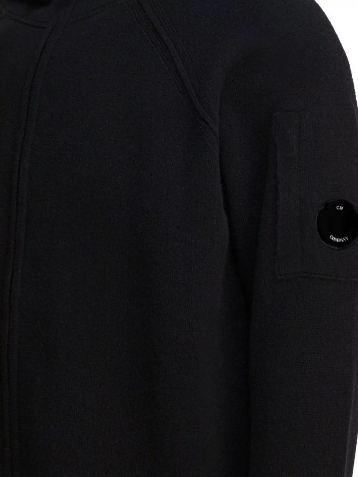 C.p. Company Patched Arm Hooded Knitwear