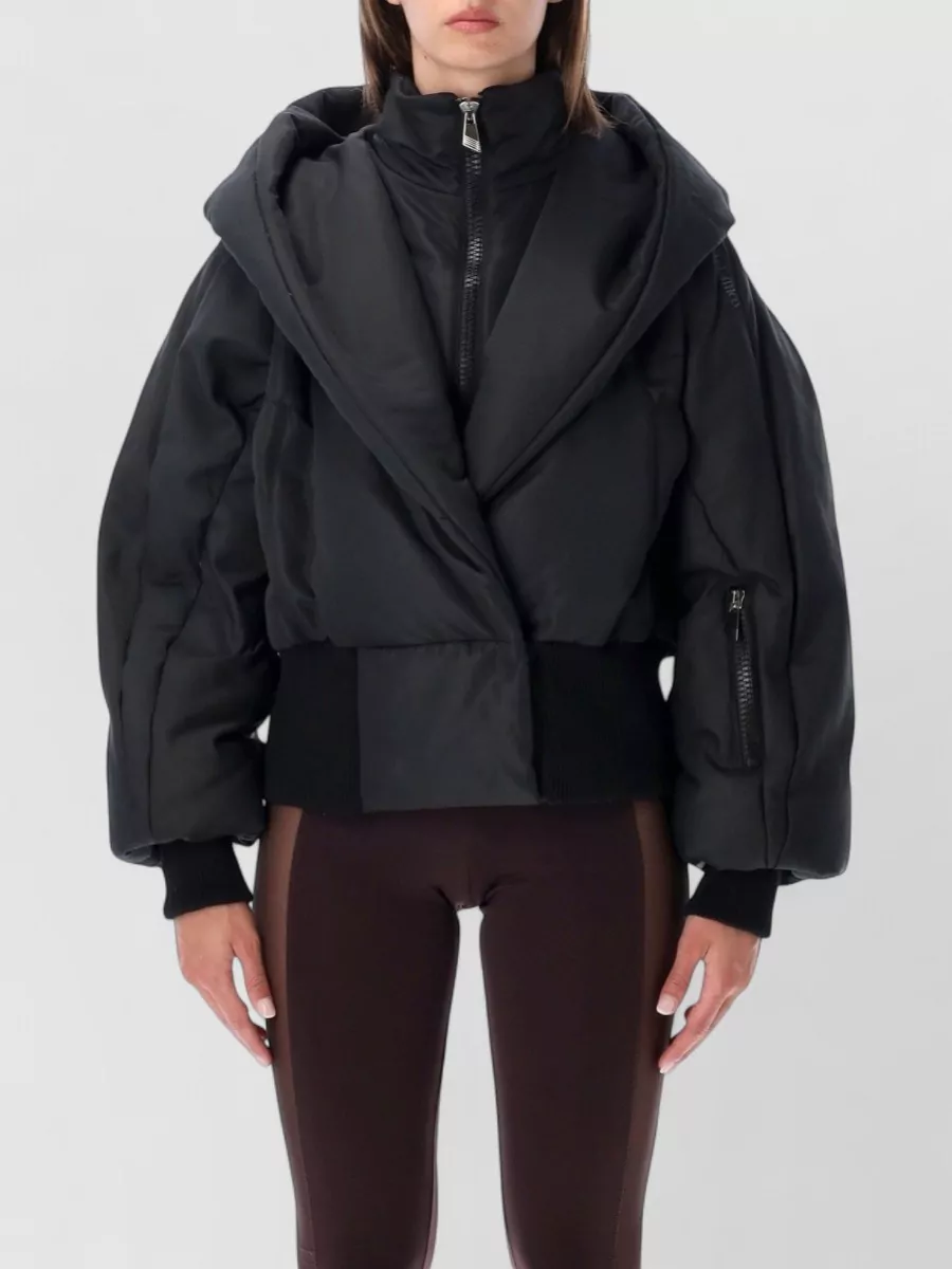 The Attico quilted puffer bomber jacket