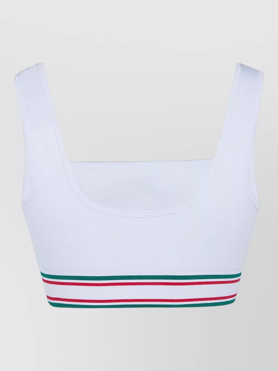 Casablanca Ribbed Seamless Sleeveless Bralette