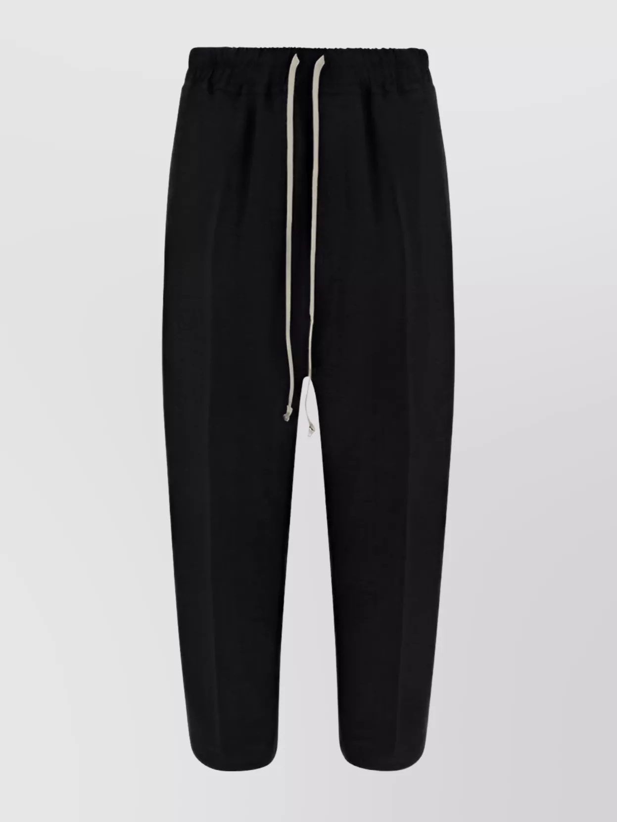 Shop Rick Owens Wool Trousers With Monochrome Pattern And Pockets