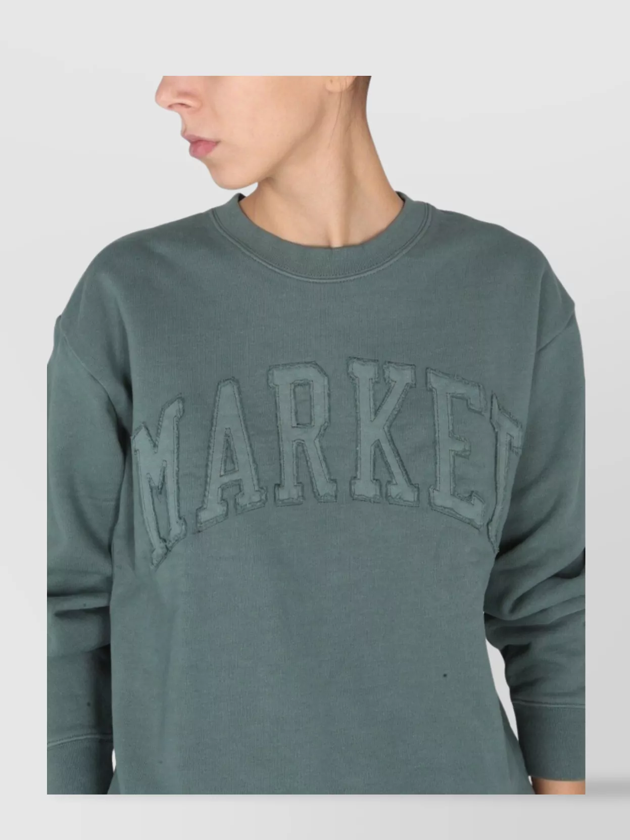 Market Ribbed Collar Sweatshirt